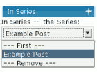 Reordering posts in a series